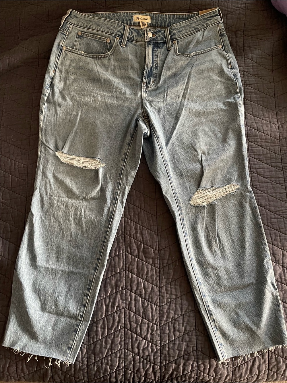 Madewell Light Blue Vintage Curvy Jeans with Brown Leather Tag - Picture 4 of 4